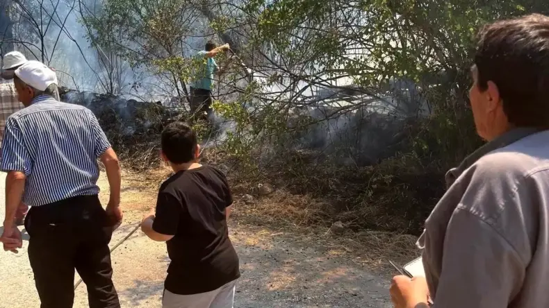 Kütahya’da Köylülerin Müdahalesi ile Yangın Kontrol Altına Alındı
